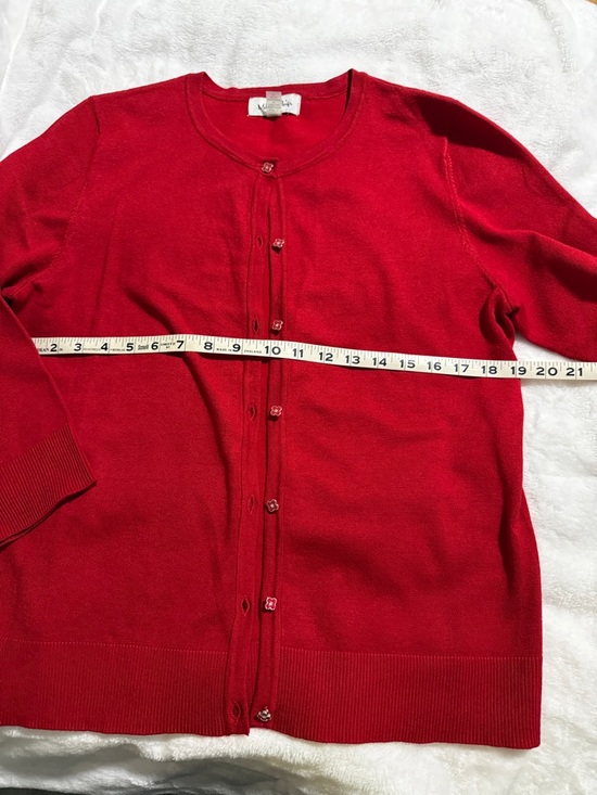 Melissa Paige Sweaters - Melissa Paige Red Women's Cardigan Sweater